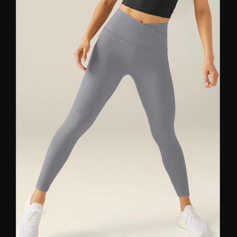 Beyond Yoga Spacedye At Your Leisure High Waisted Midi Legging Gray XS